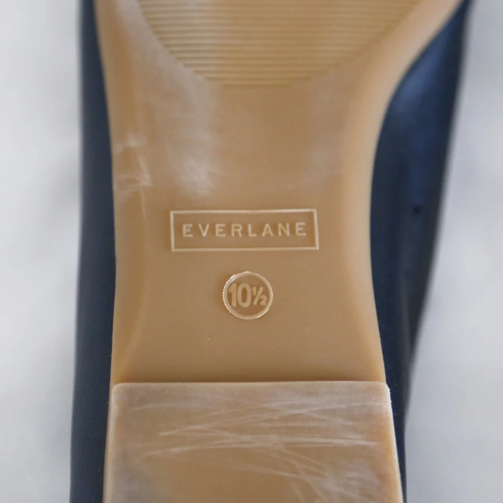 Everlane The Day Glove Flats in Black Leather Size 10.5 - Picture 6 of 8